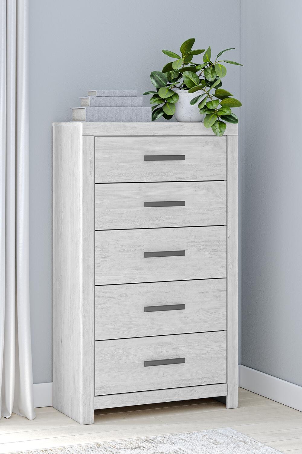 Cayboni Chest of Drawers in Whitewash, alternate view 3