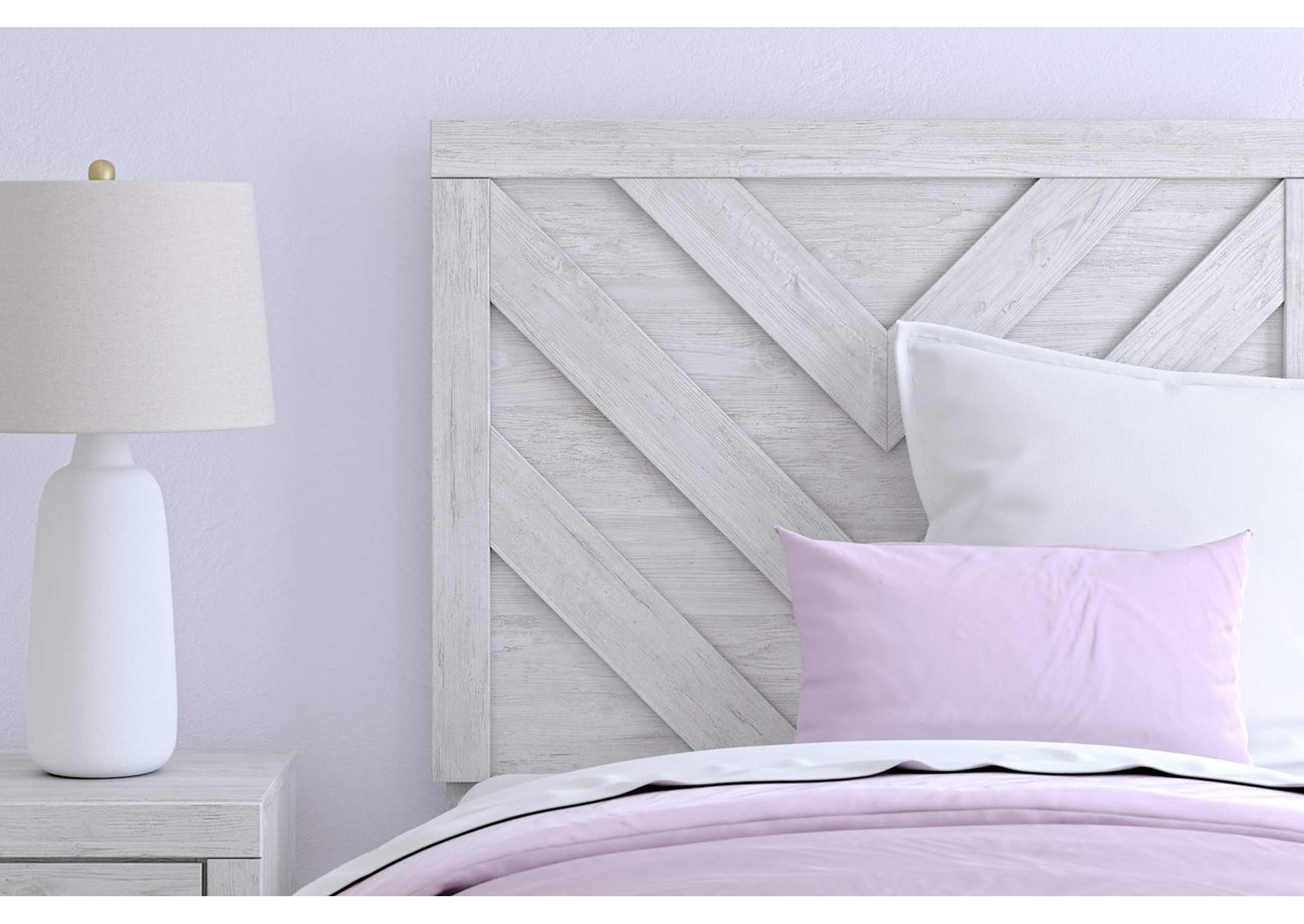 Cayboni Twin Panel Bed, Dresser and 2 Nightstands detail