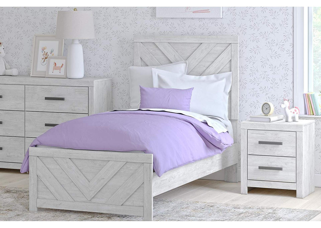 Cayboni Twin Panel Bed, Dresser and 2 Nightstands