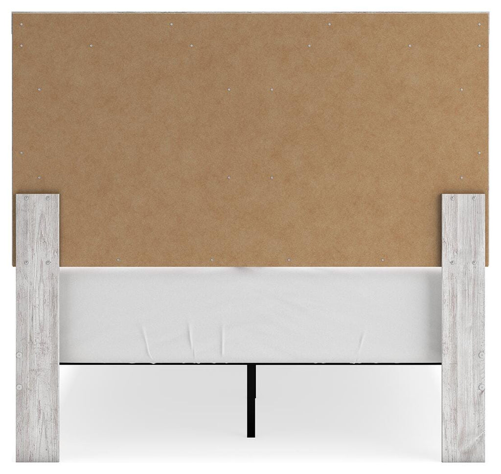 Cayboni Full Panel Bed in Whitewash, back view