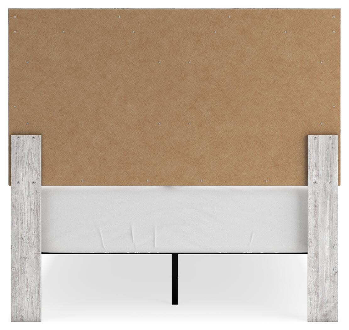 Cayboni Full Panel Bed in Whitewash, back view