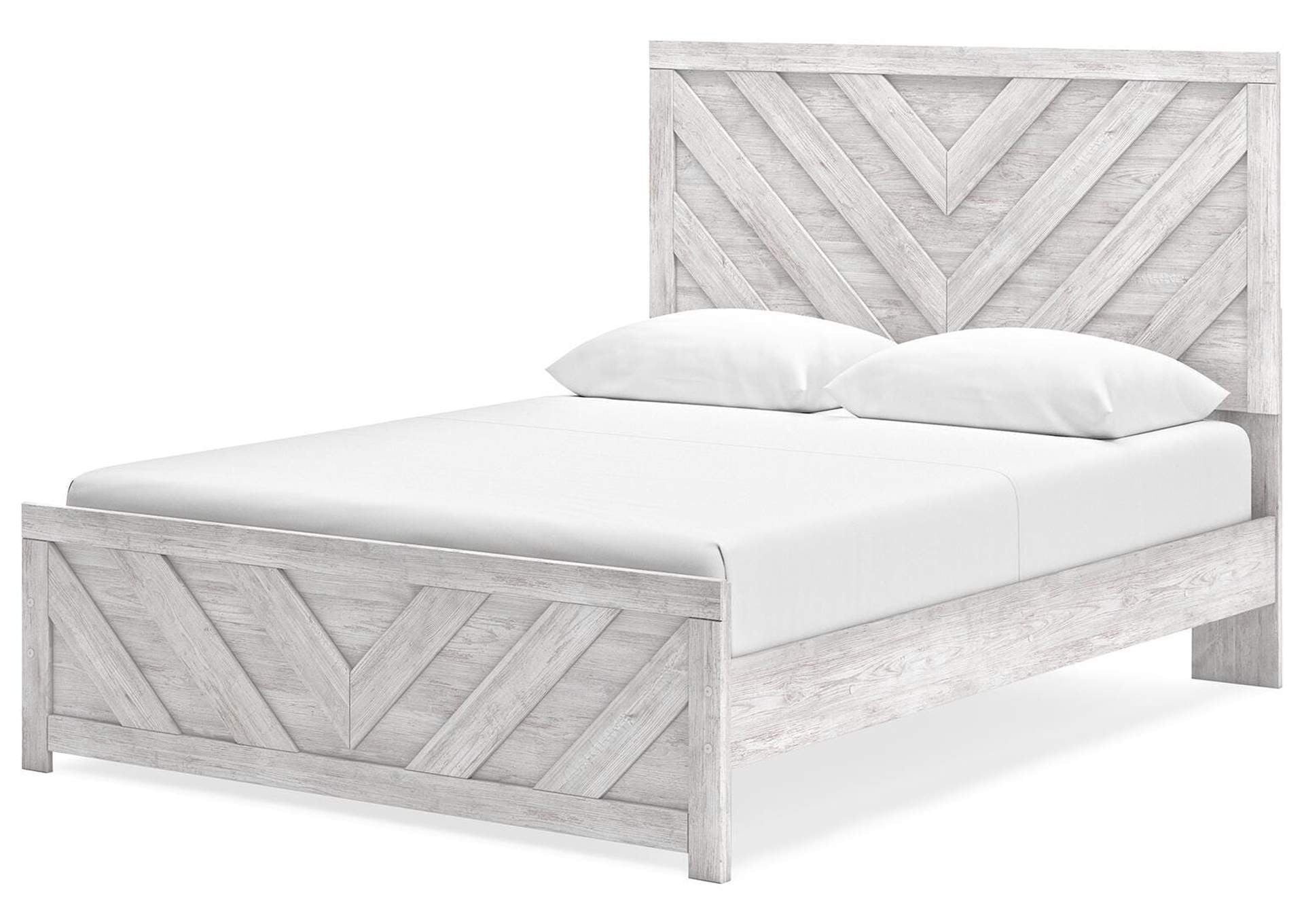 Cayboni Queen Panel Bed, Dresser and 2 Nightstands angled view