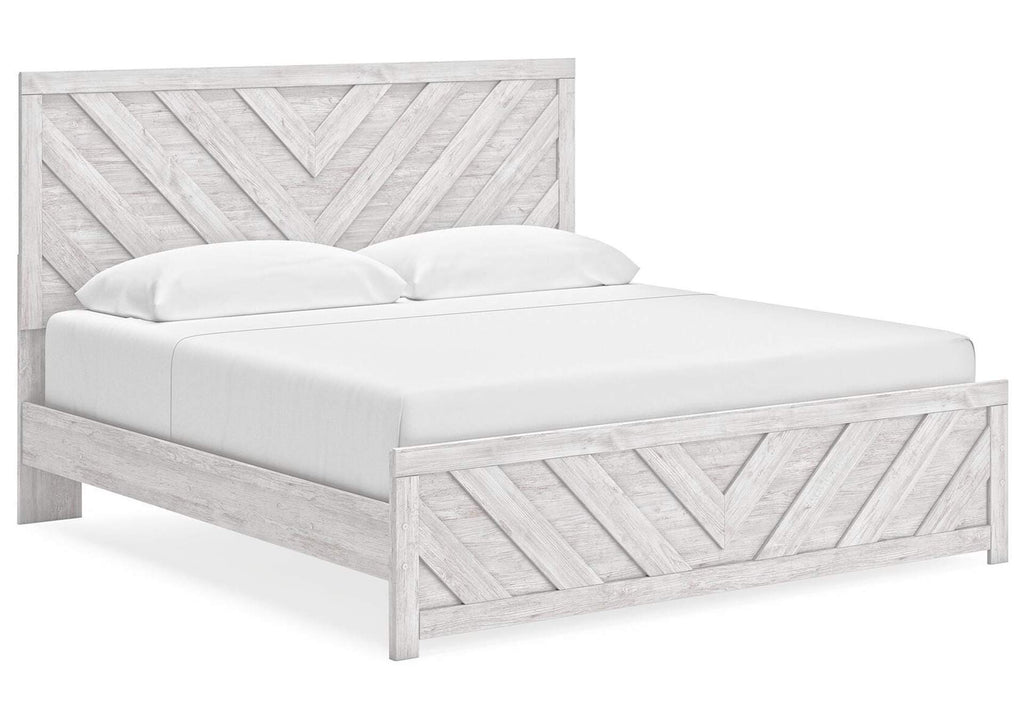 Cayboni King Panel Bed angled view