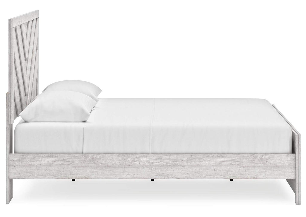 Cayboni King Panel Bed side view