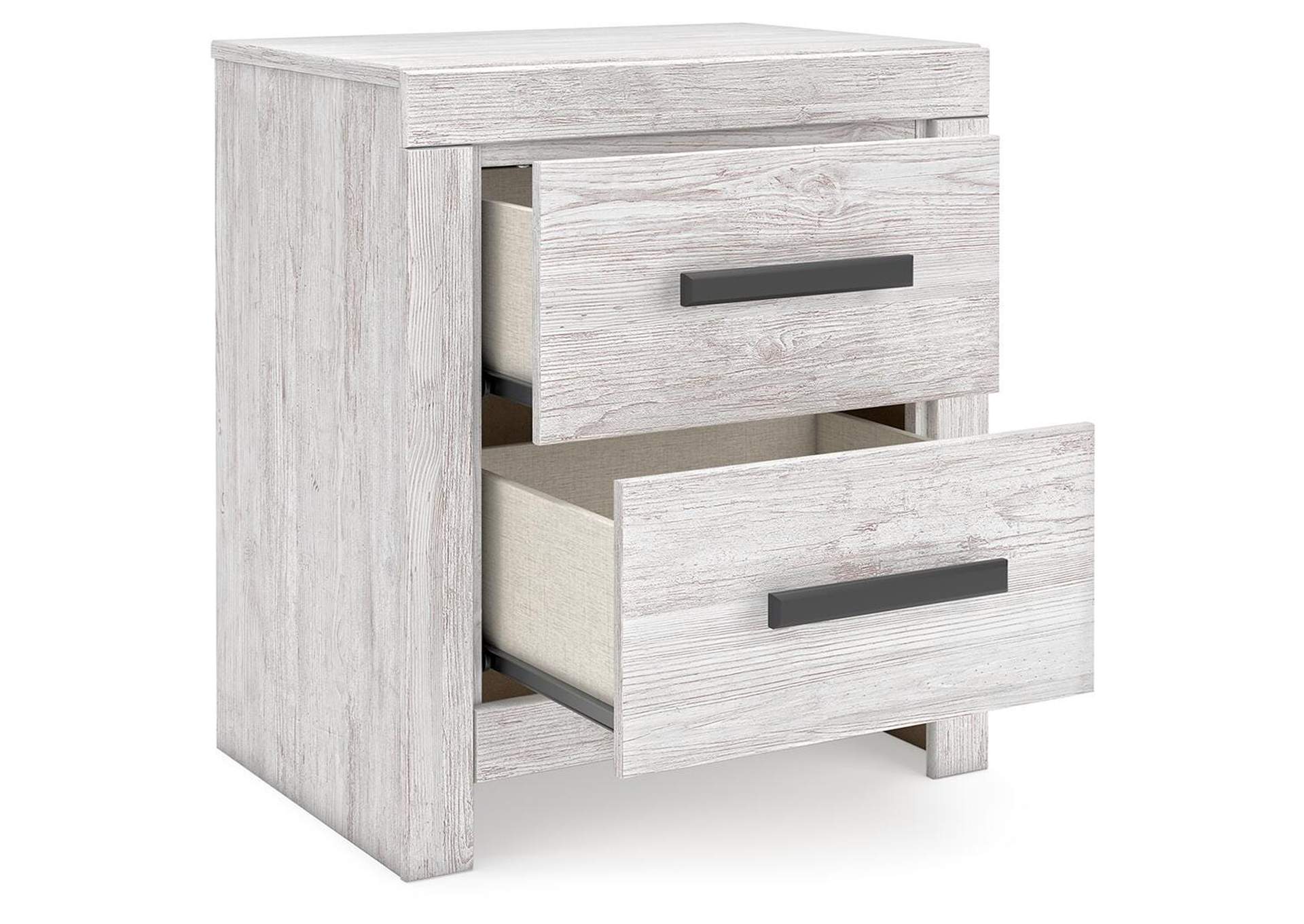 Cayboni King Panel Bed, Dresser and 2 Nightstands angled view
