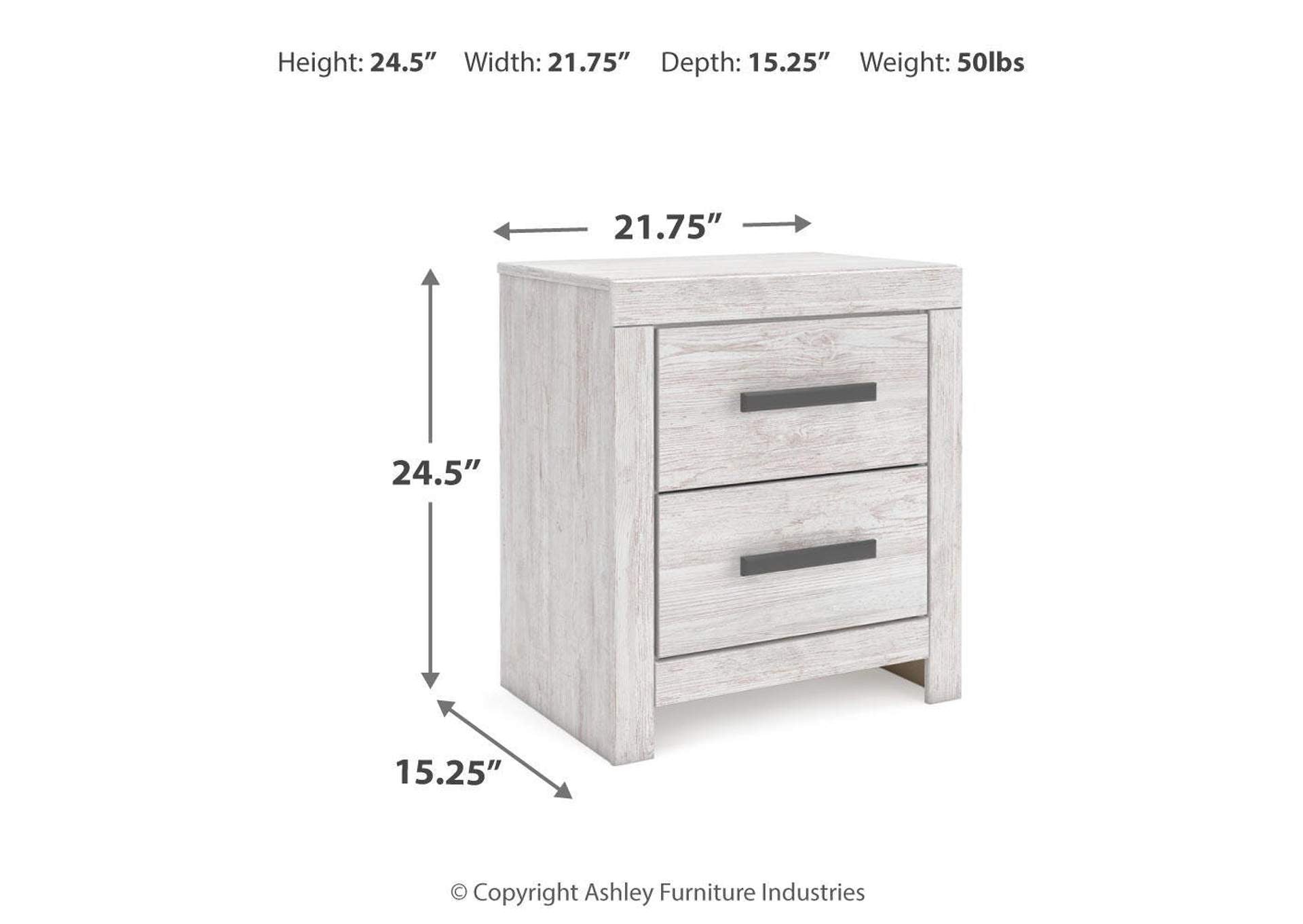 Cayboni Queen Panel Bed with Mirrored Dresser, Chest and Nightstand dimensions