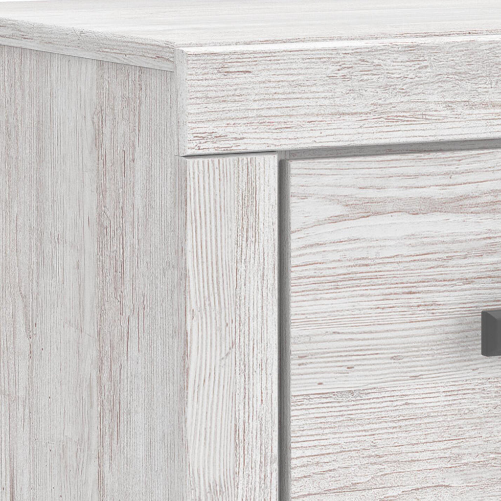 Cayboni Nightstand in Whitewash, detail view