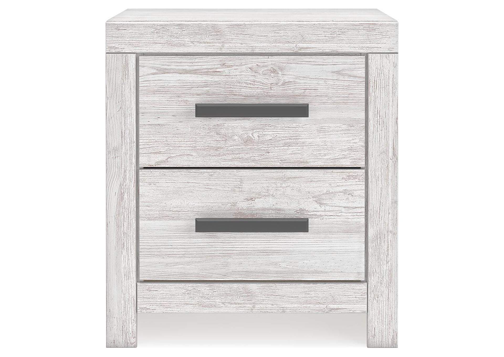 Cayboni Full Panel Bed with Mirrored Dresser, Chest and 2 Nightstands