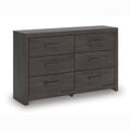 Prendonea Dresser in Charcoal, angle view