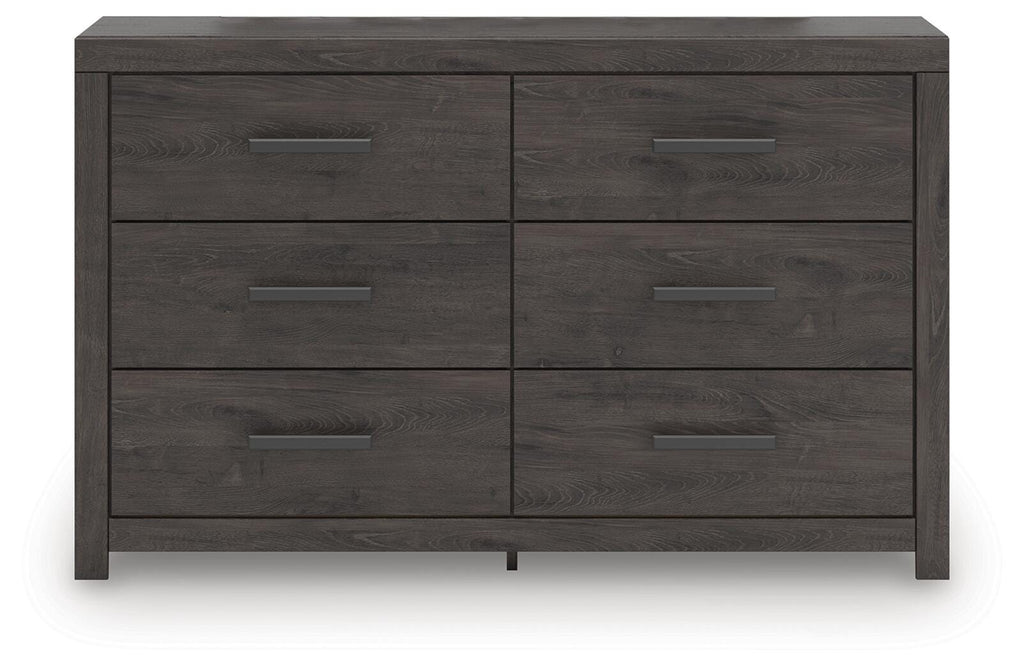 Prendonea Dresser in Charcoal, front view