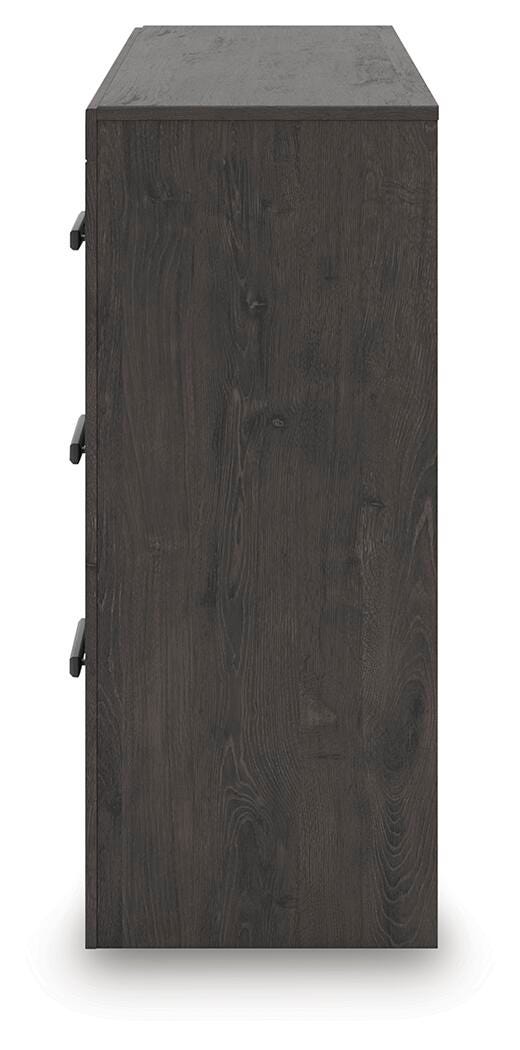 Prendonea Dresser in Charcoal, alternate side view