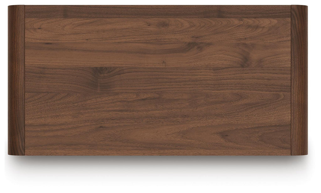 Fortlorn Chest of Drawers in Walnut Brown, top view