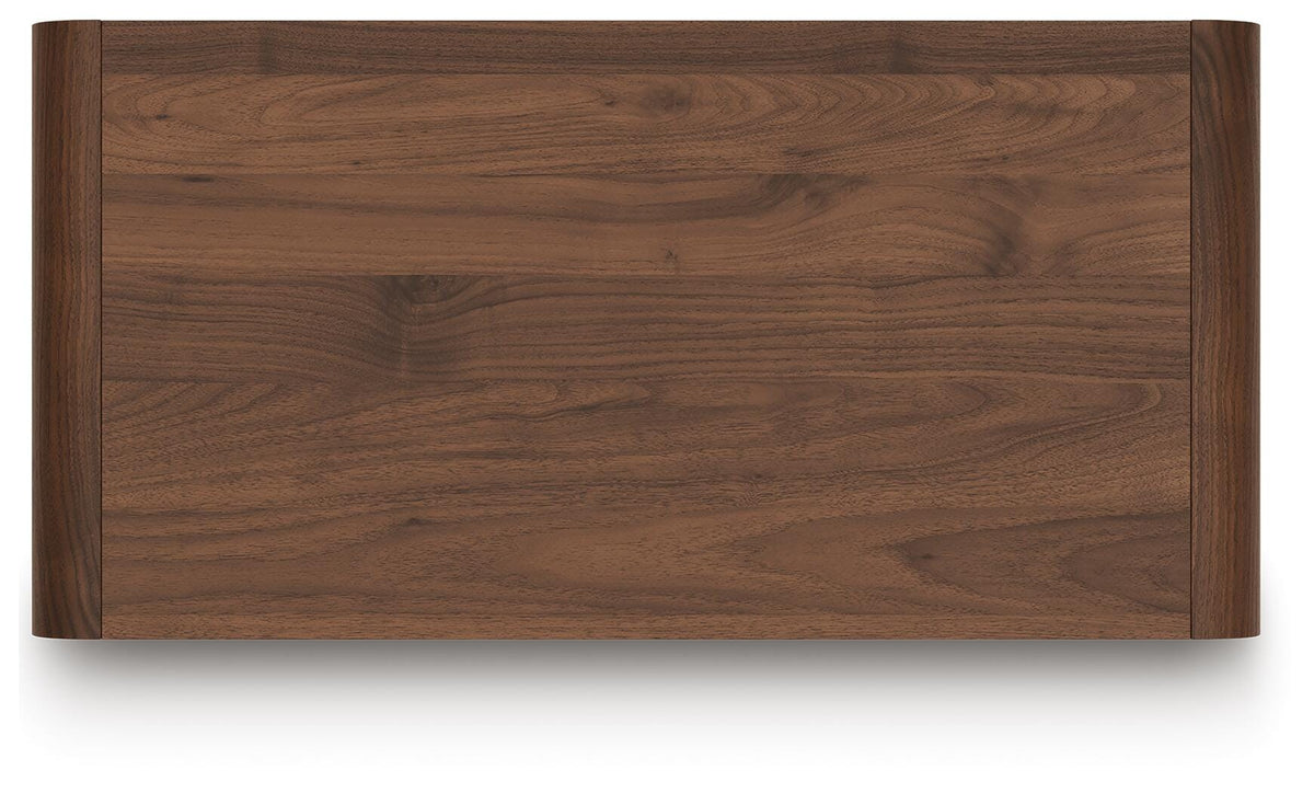 Fortlorn Chest of Drawers in Walnut Brown, top view