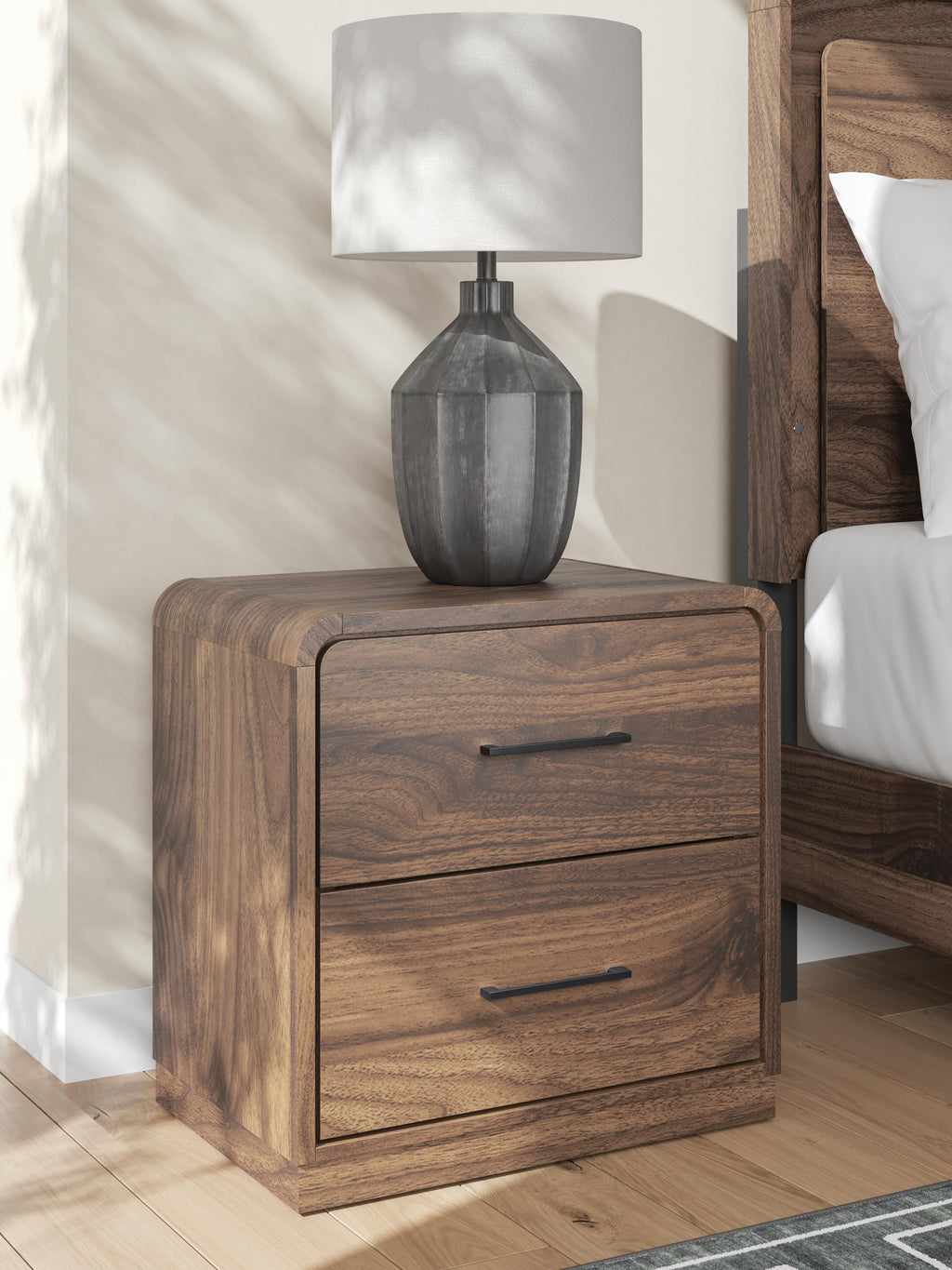 Fortlorn Nightstand in Walnut Brown, alternate view 3