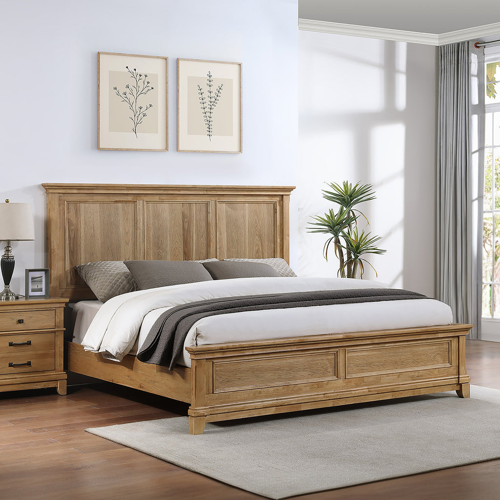 Sunstone Panel Queen Bed - Honey