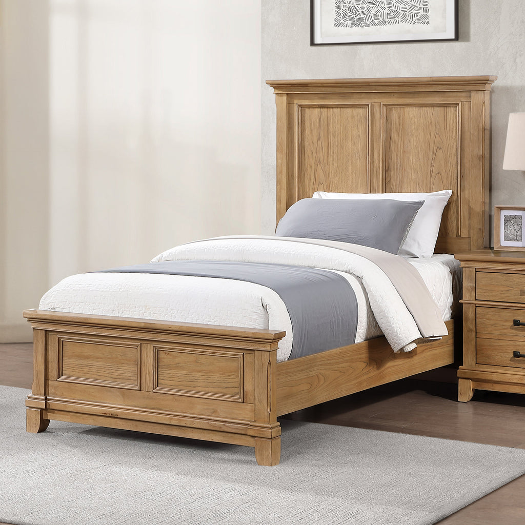 Sunstone Panel Twin Bed - Honey