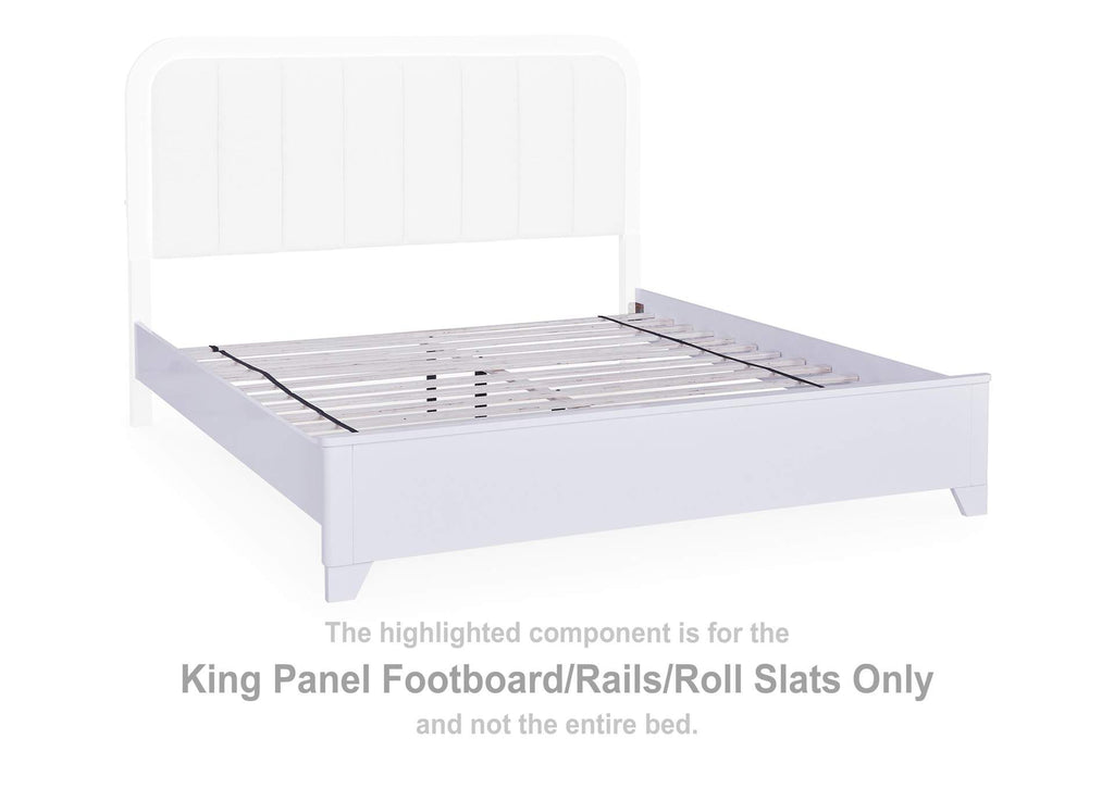 Jarlee King Upholstered Panel Bed