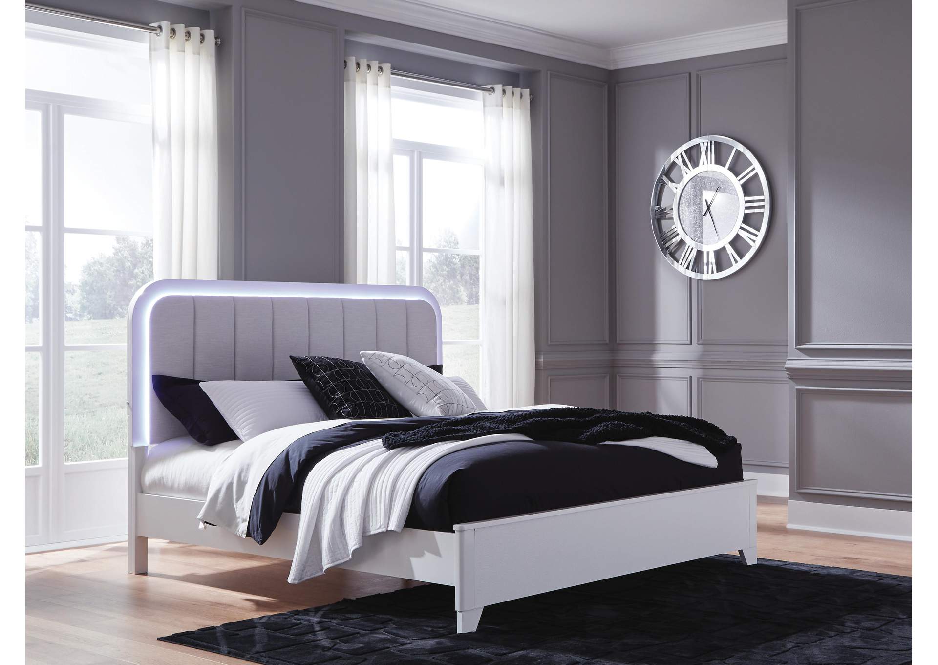 Jarlee California King Upholstered Panel Bed