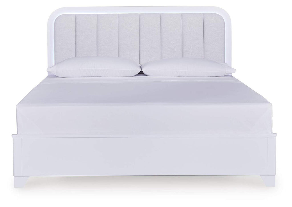 Jarlee King Upholstered Panel Bed