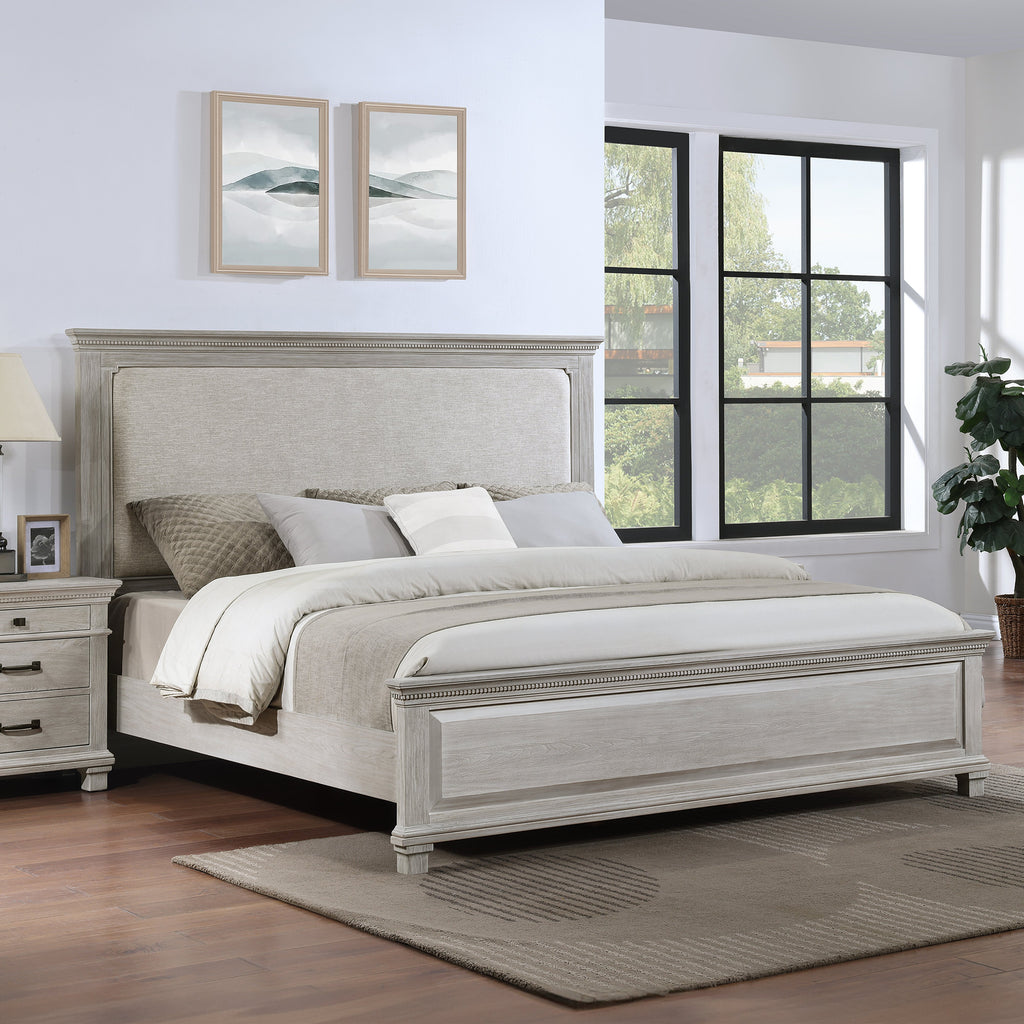 Silver Sands Panel King Bed - Gray
