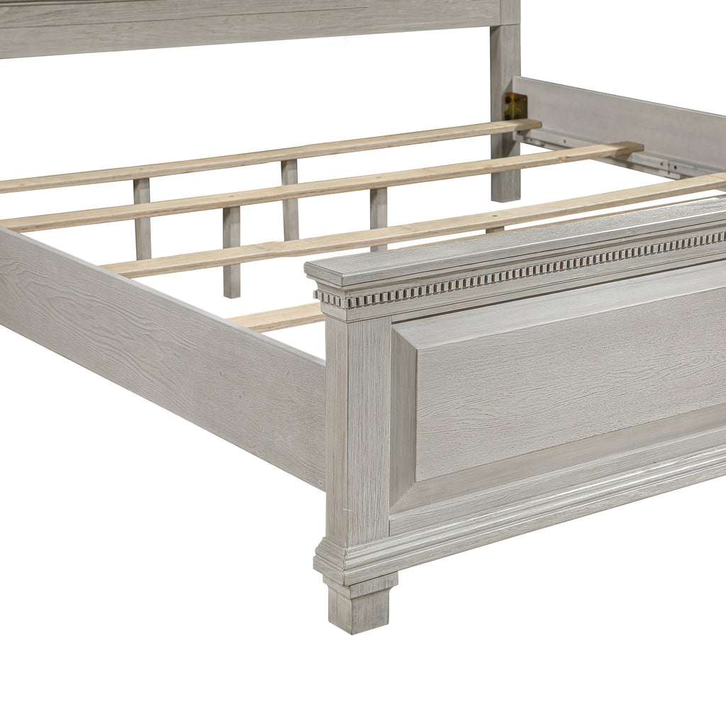 Silver Sands Panel King Bed - Gray