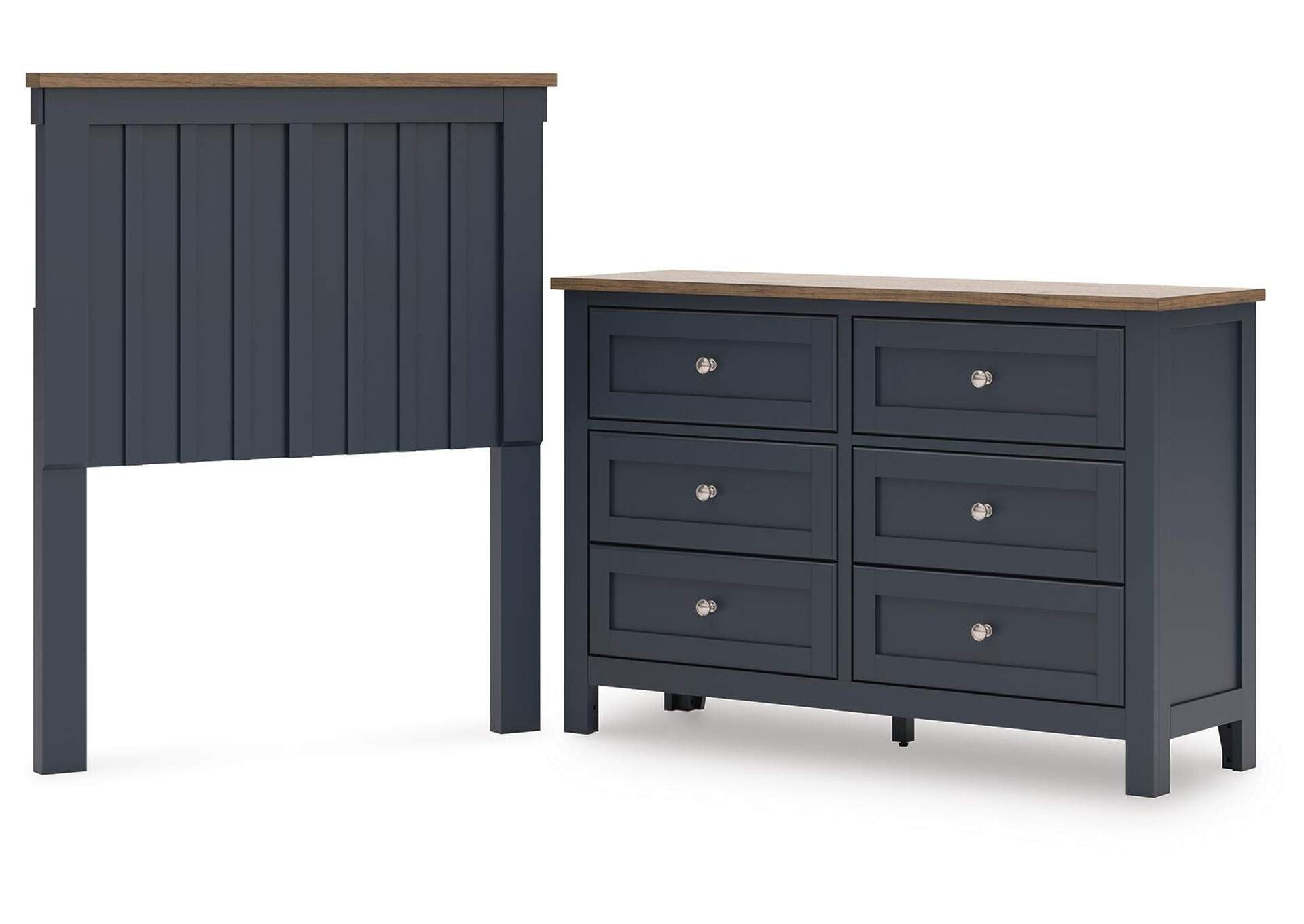 Landocken Twin Panel Headboard and Dresser