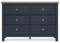Landocken Twin Panel Headboard and Dresser