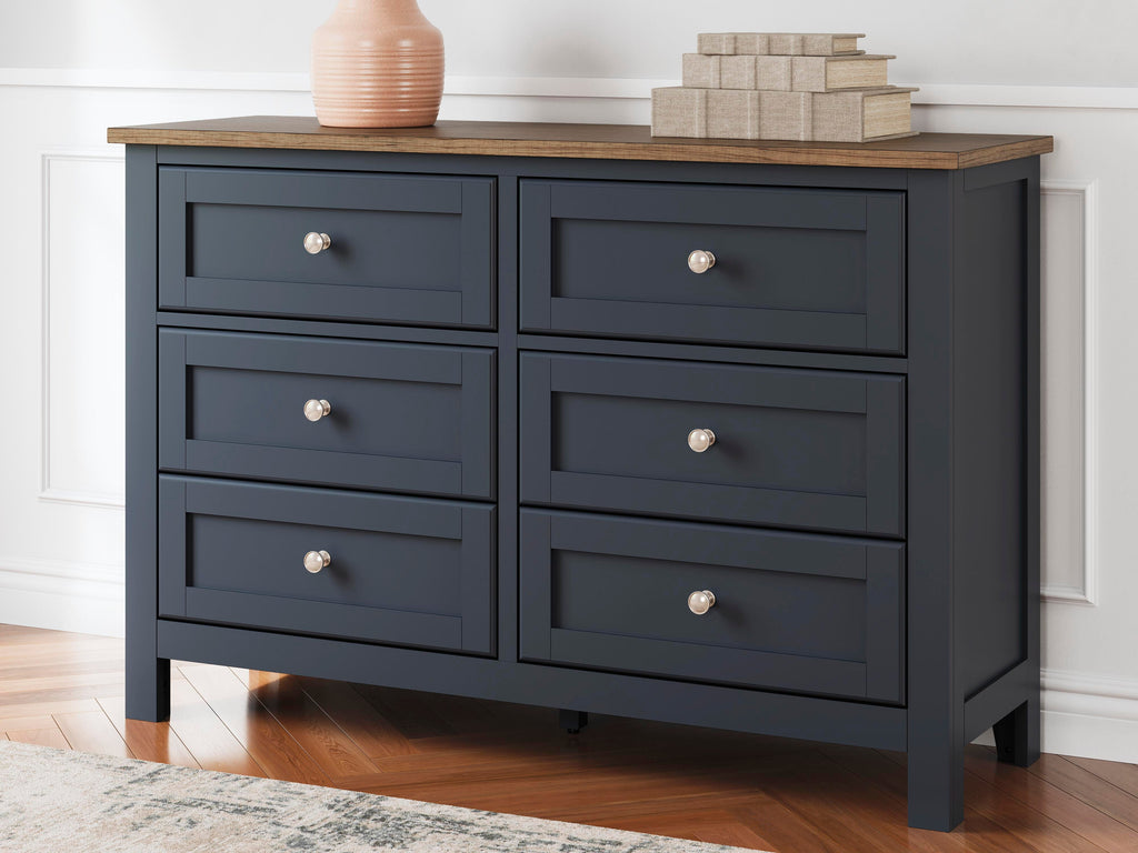 Landocken Dresser in Brown/Blue, alternate view 3