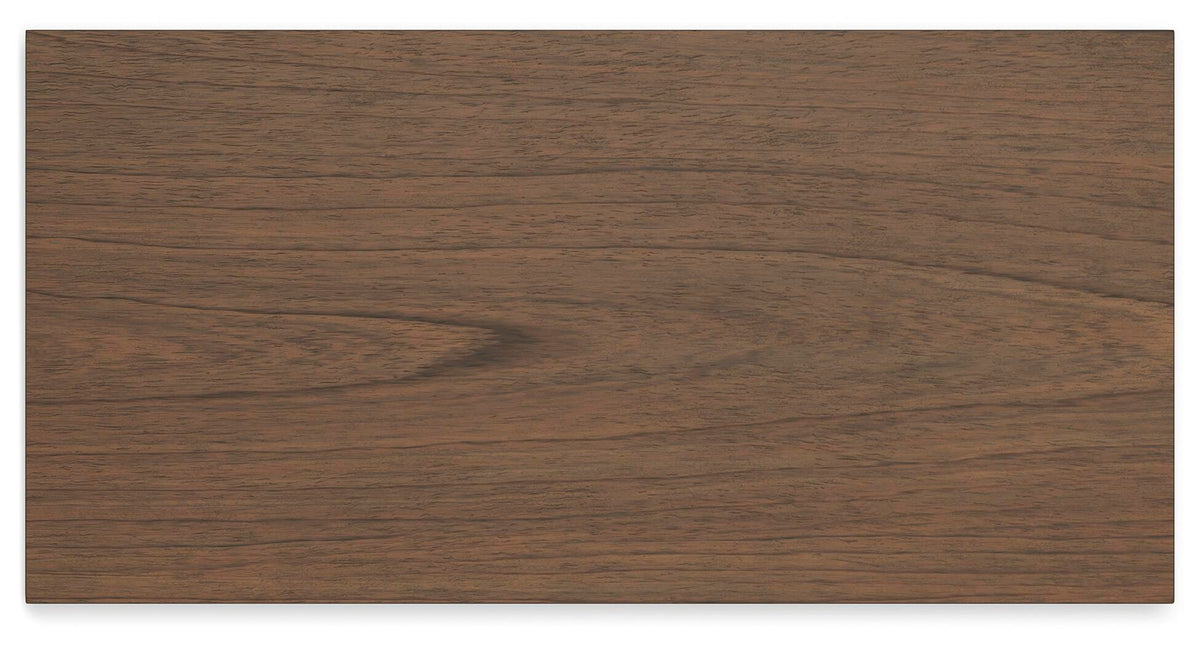 Landocken Chest of Drawers in Brown/Blue, top view