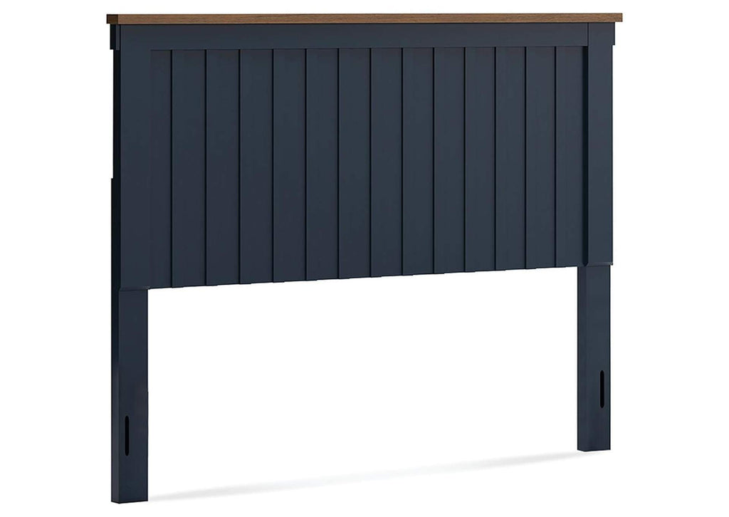 Landocken Queen Panel Headboard, Dresser, Mirror and 2 Nightstands angled view