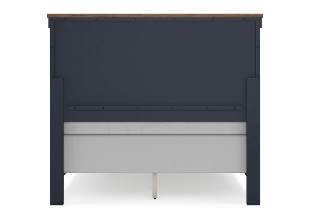Landocken Full Panel Headboard and 2 Nightstands