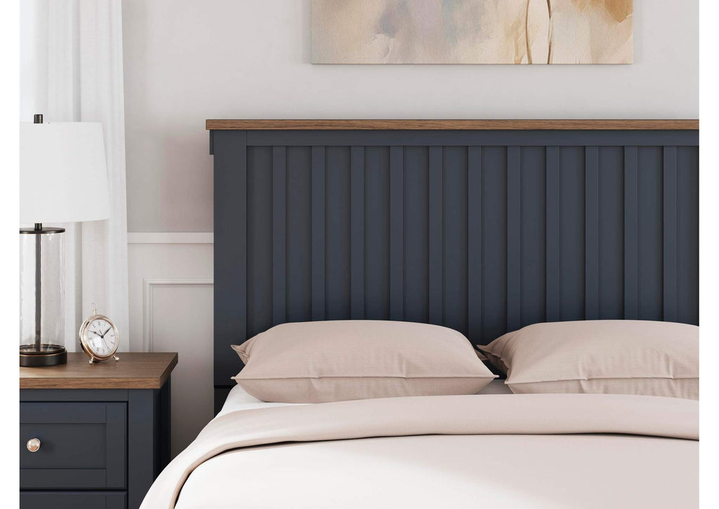 Landocken Full Panel Bed, Dresser, Mirror and 2 Nightstands detail