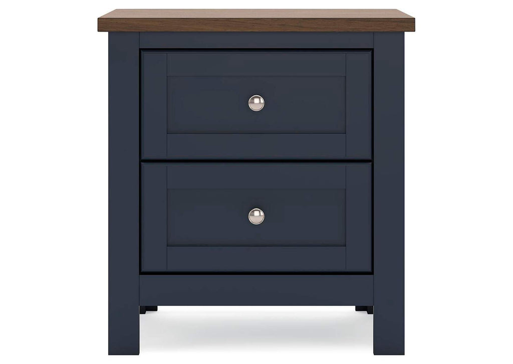 Landocken Full Panel Headboard and 2 Nightstands
