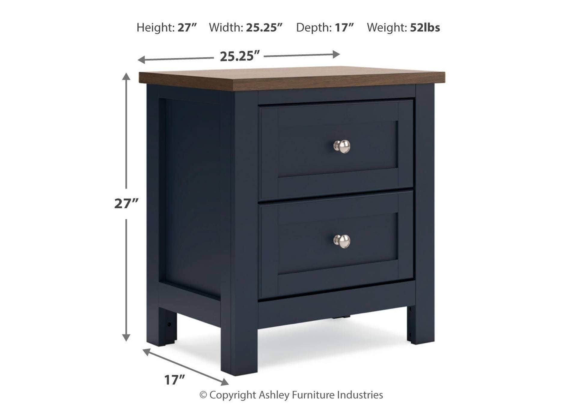 Landocken Queen Panel Headboard, Dresser, Mirror and 2 Nightstands dimensions