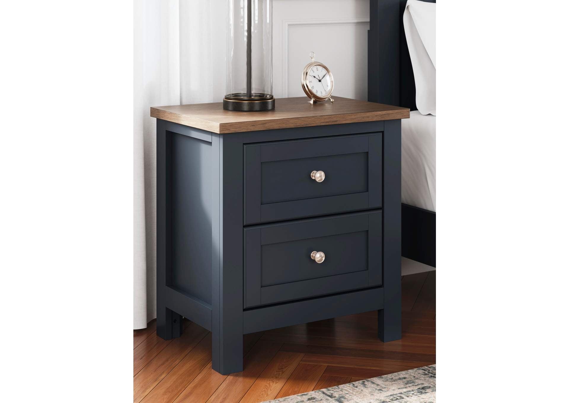 Landocken Twin Panel Headboard and Nightstand