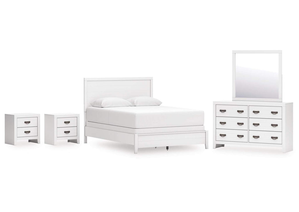 Binterglen Queen Panel Bed, Dresser, Mirror and 2 Nightstands