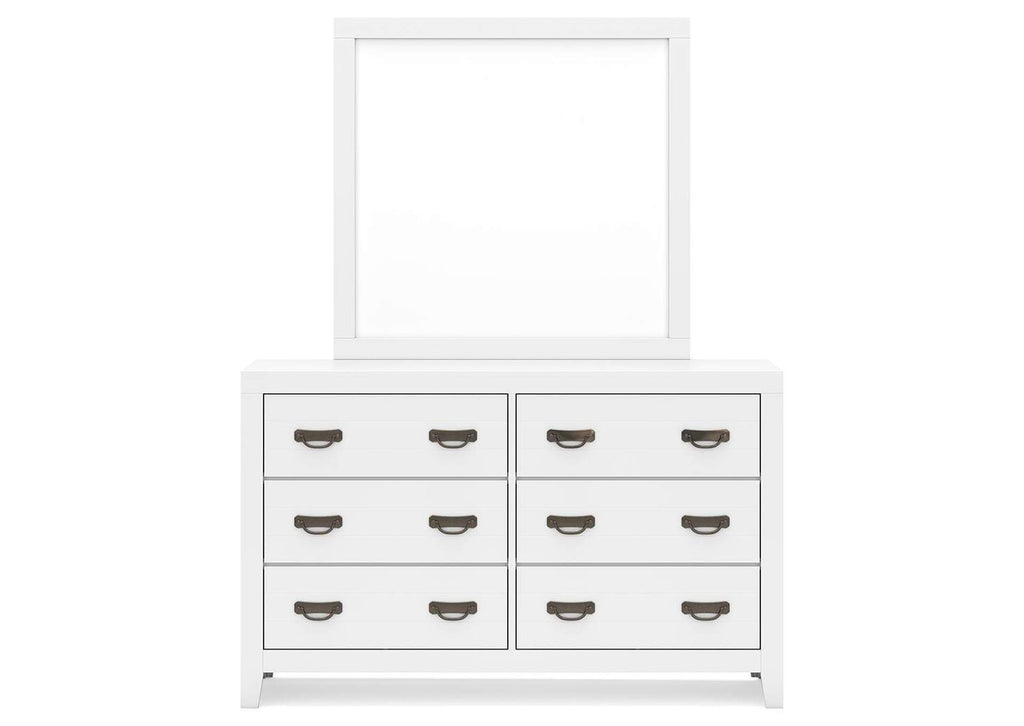 Binterglen Queen Panel Bed, Dresser, Mirror and 2 Nightstands front view