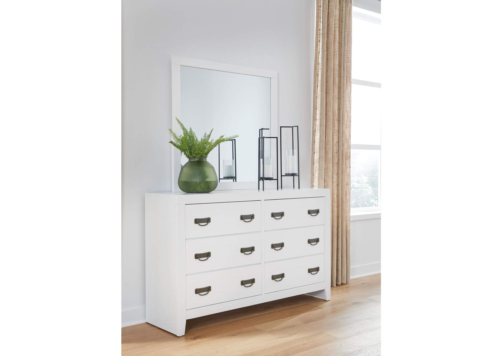 Binterglen King Panel Bed, Dresser, Mirror and 2 Nightstands