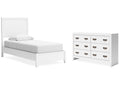 Binterglen Twin Panel Bed with Dresser