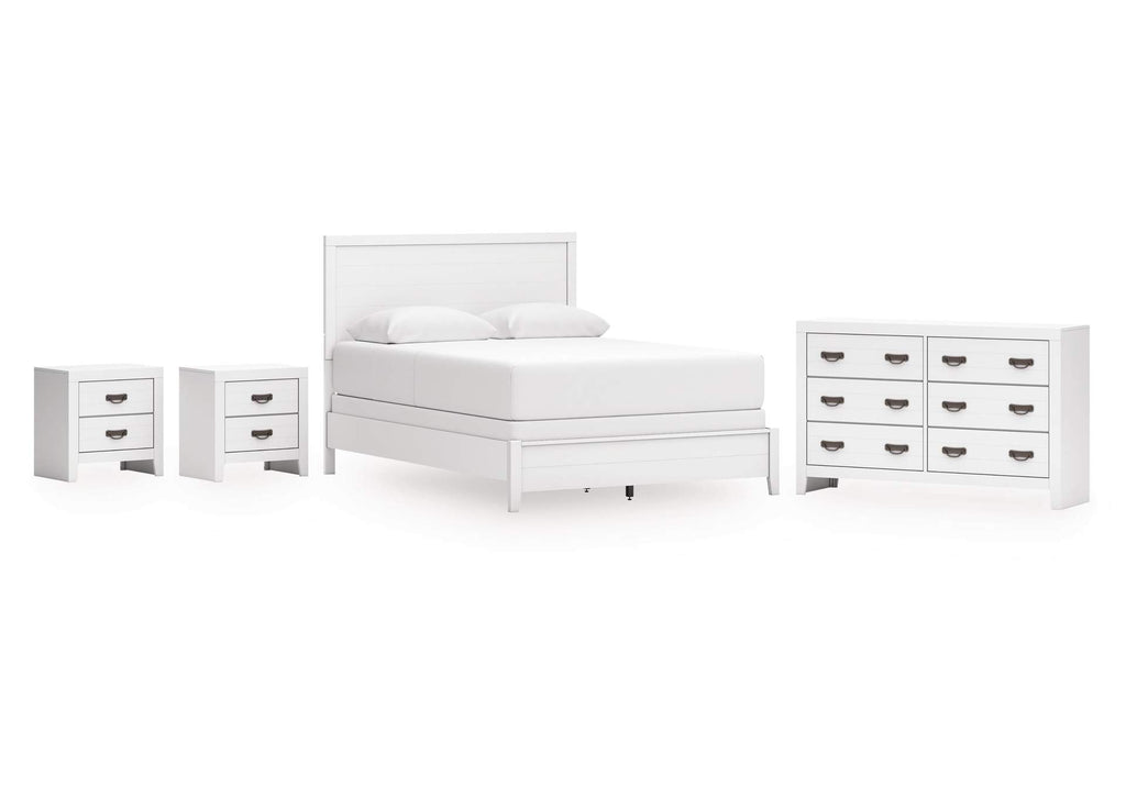 Binterglen Queen Panel Bed, Dresser and 2 Nightstands