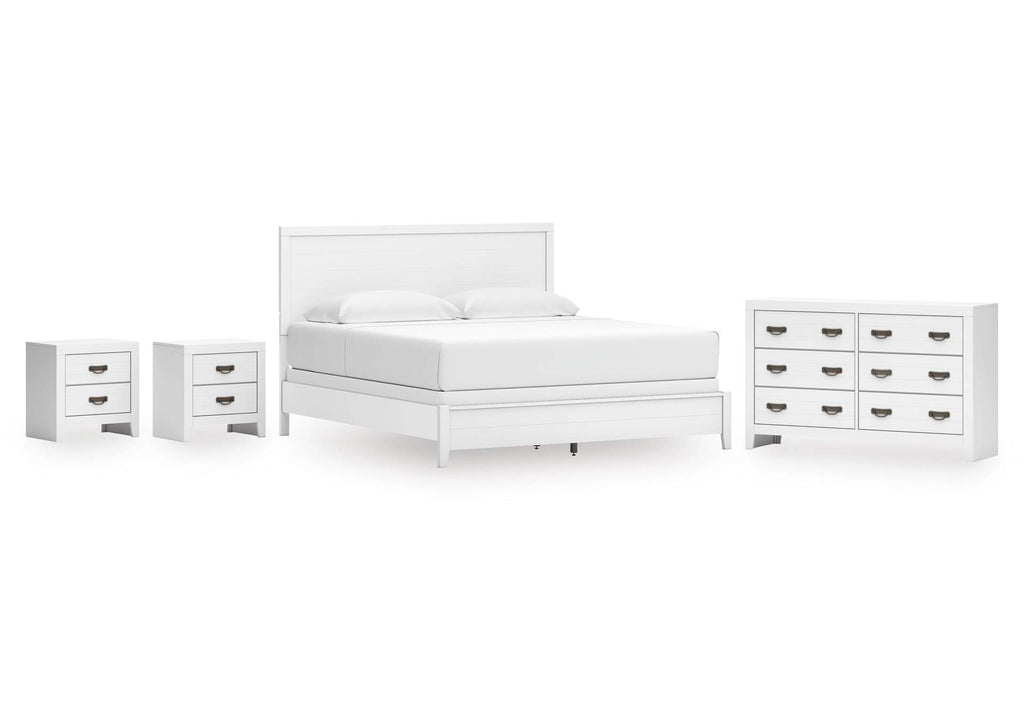 Binterglen King Panel Bed, Dresser and 2 Nightstands