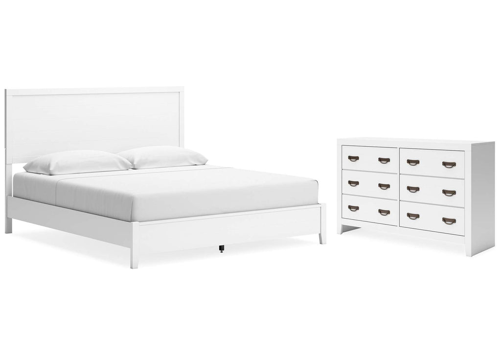Binterglen King Panel Bed with Dresser
