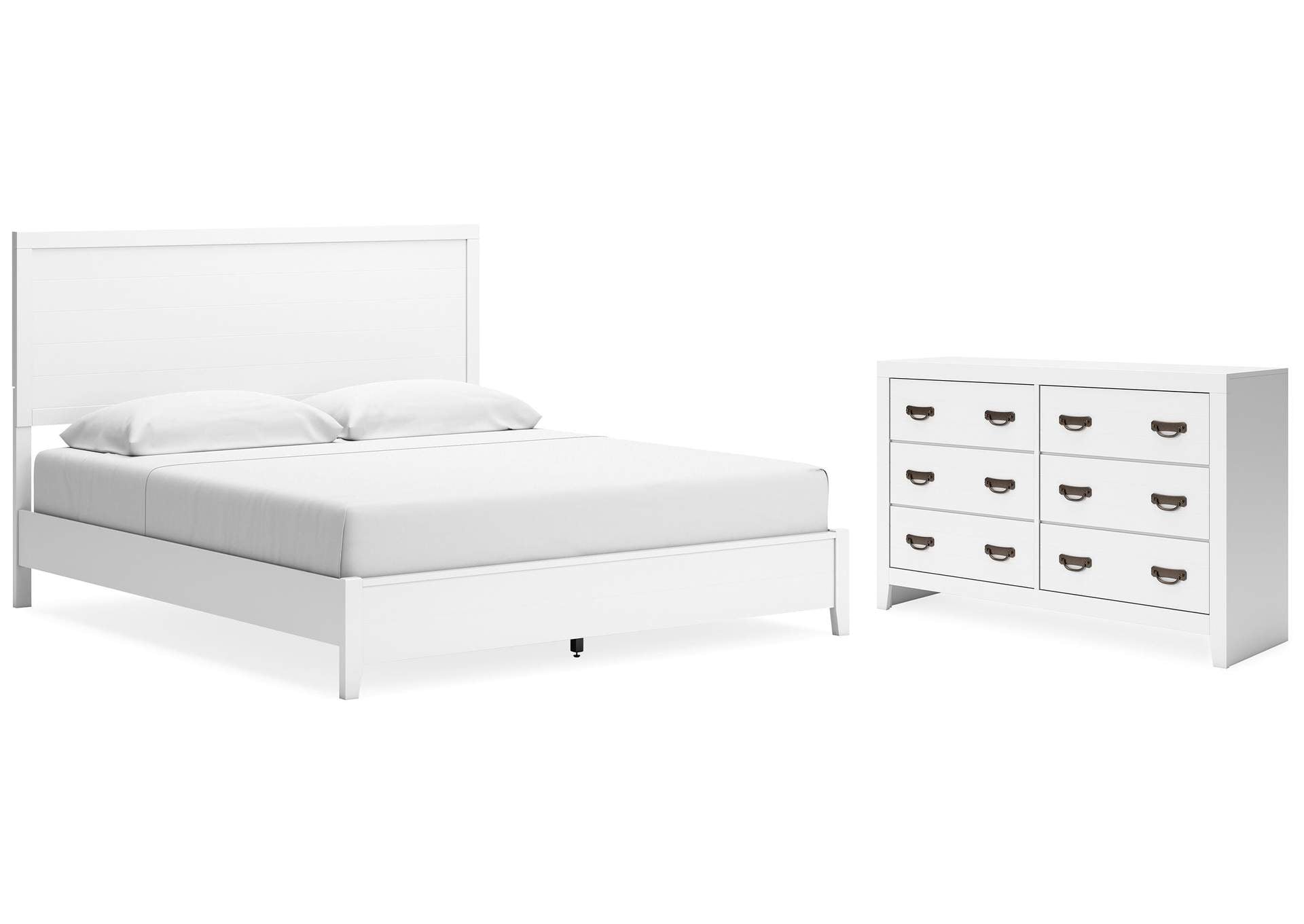 Binterglen King Panel Bed with Dresser