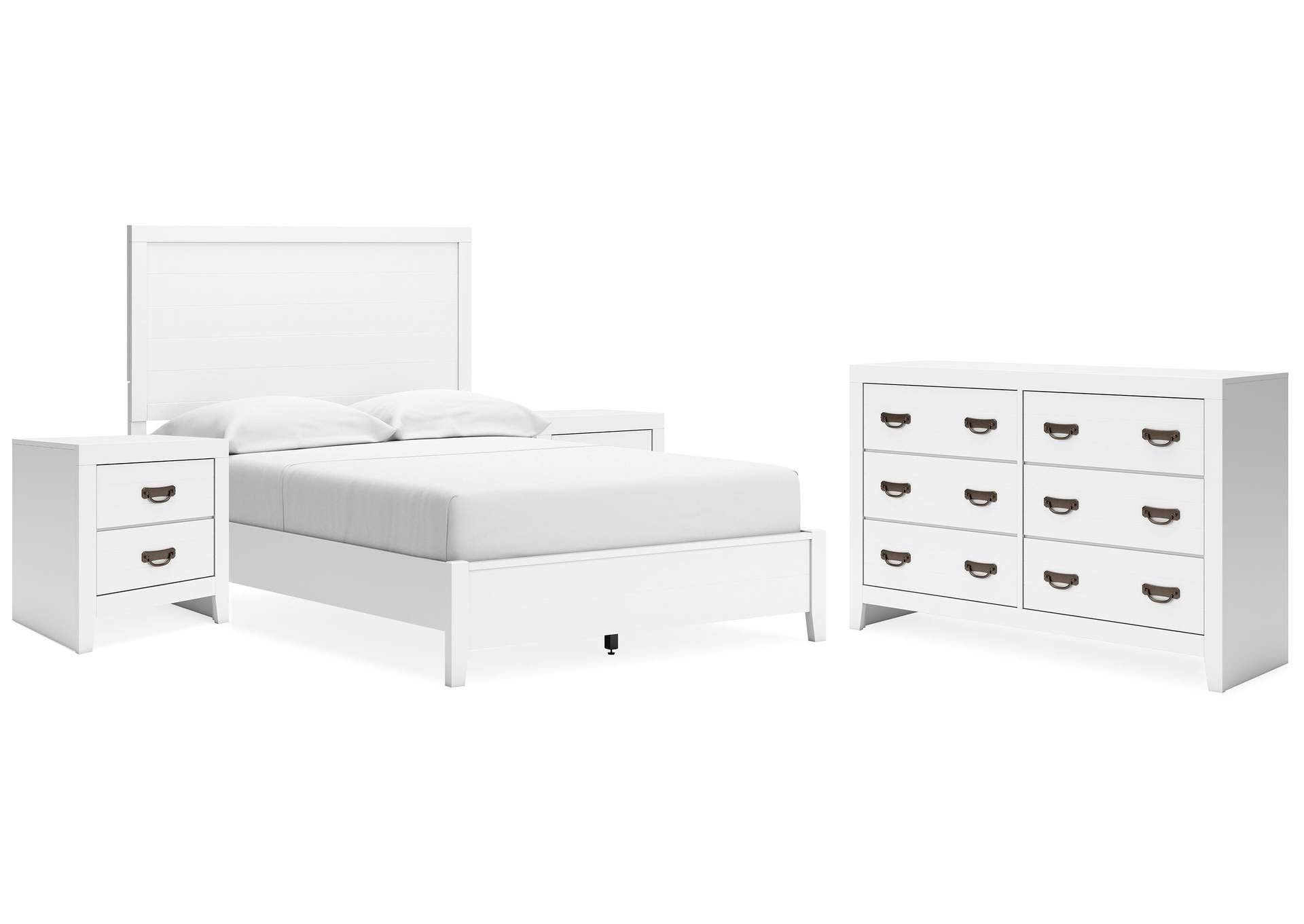 Binterglen Full Panel Bed with Dresser and 2 Nightstands