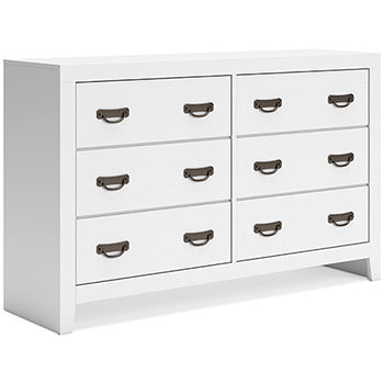 Binterglen Dresser in White, angle view