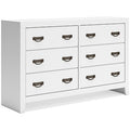 Binterglen Dresser in White, angle view