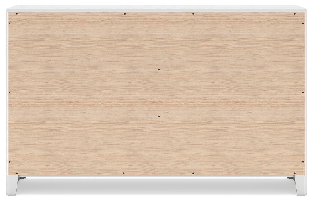 Binterglen Dresser in White, back view
