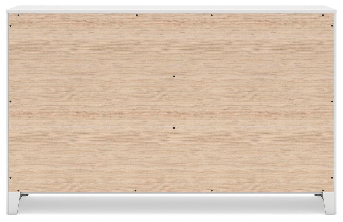 Binterglen Dresser in White, back view