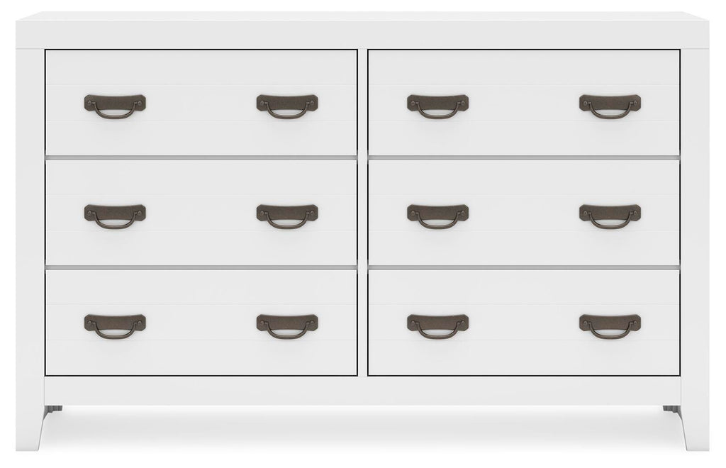 Binterglen Dresser in White, front view