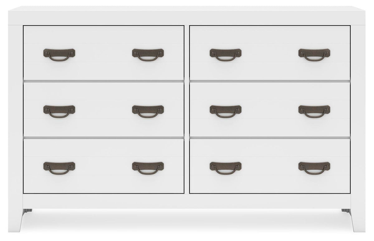 Binterglen Dresser in White, front view